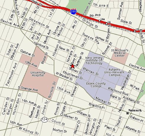 Map and location of the Global TB Institute